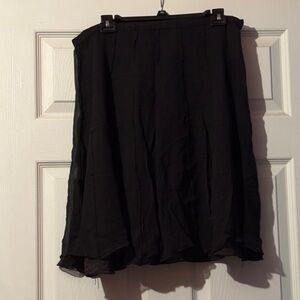 Spenser Jeremy Black A-Line Chiffon Skirt